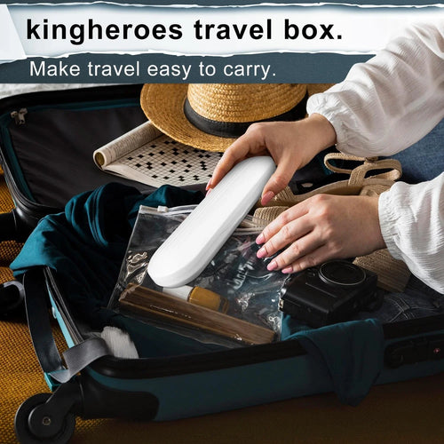 Electric Toothbrush Set, Comes with 8 Brush Heads & Travel Case (Black)